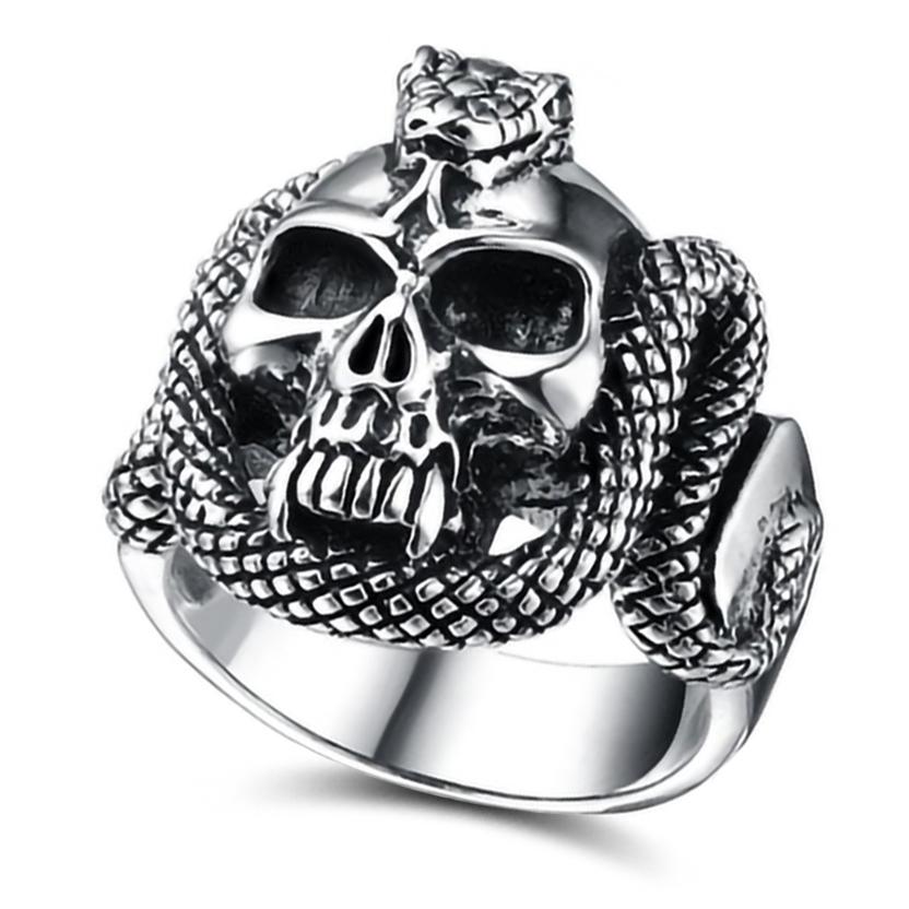 silver snake ring